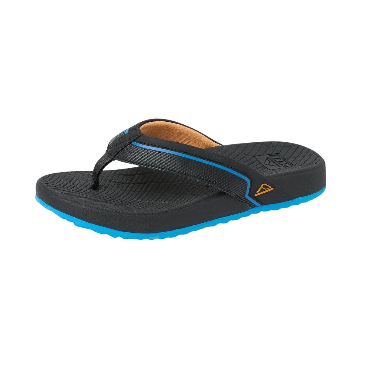 REEF KIDS' WINDSWELL FLIP - BLACK/BLUE - SIDE VIEW