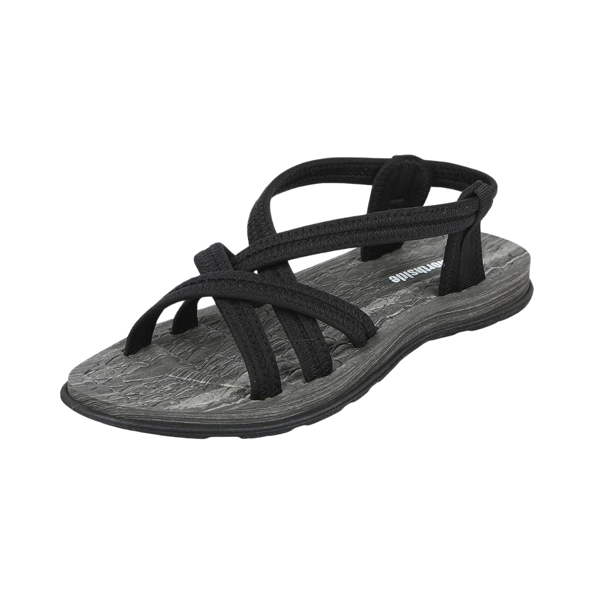 WOMENMORISTRAPPYSANDAL-BLACK-FRONT