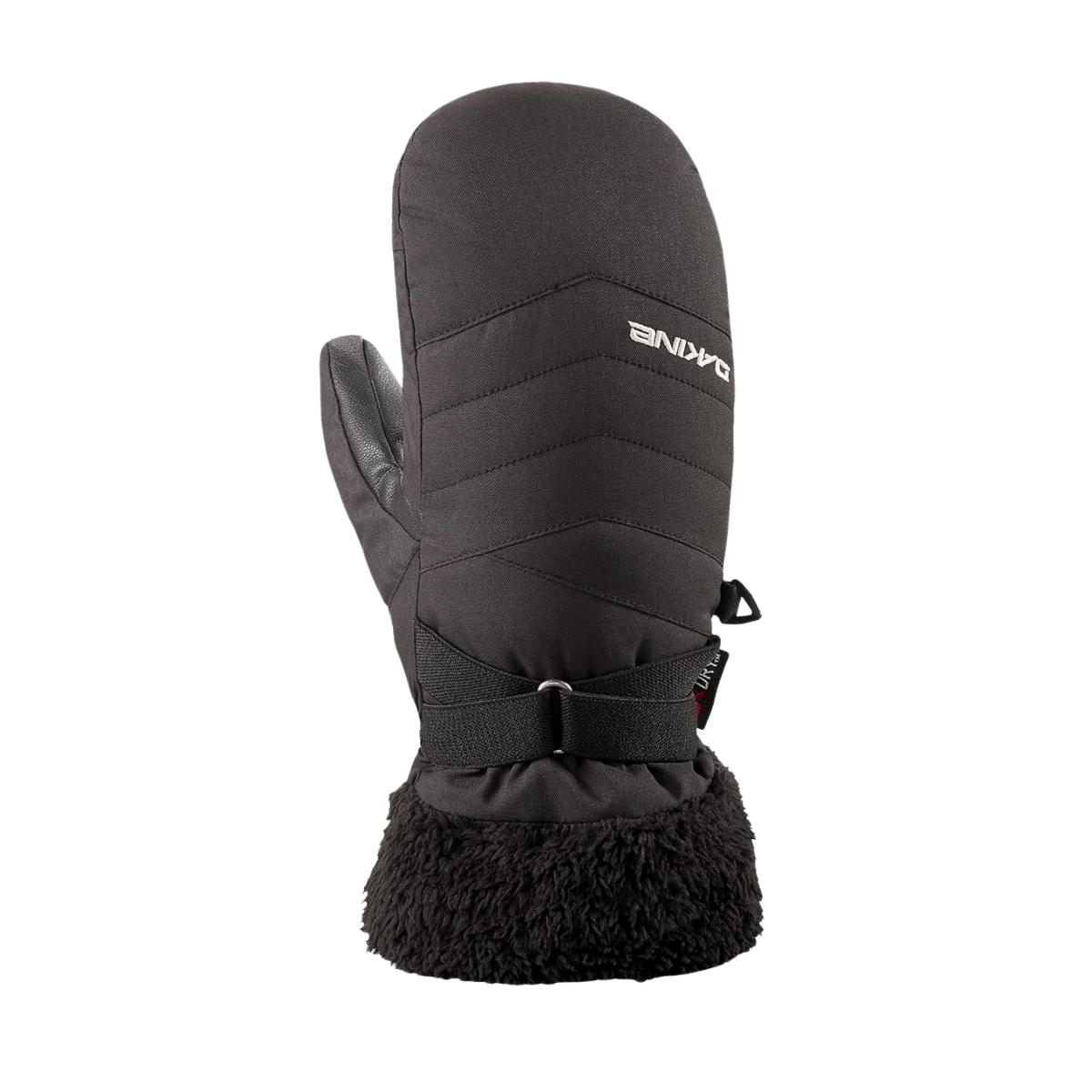 DAKINE WOMEN'S ALERO WATERPROOF MITTENS - BLACK - FRONT VIEW
