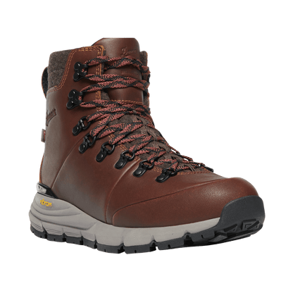 DANNER WOMENS ARCTIC 600 SIDE-ZIP 7" 200G BOOTS MEDIUM - ROASTED PECAN/FIRED BRICK - LEFT SIDE VIEW