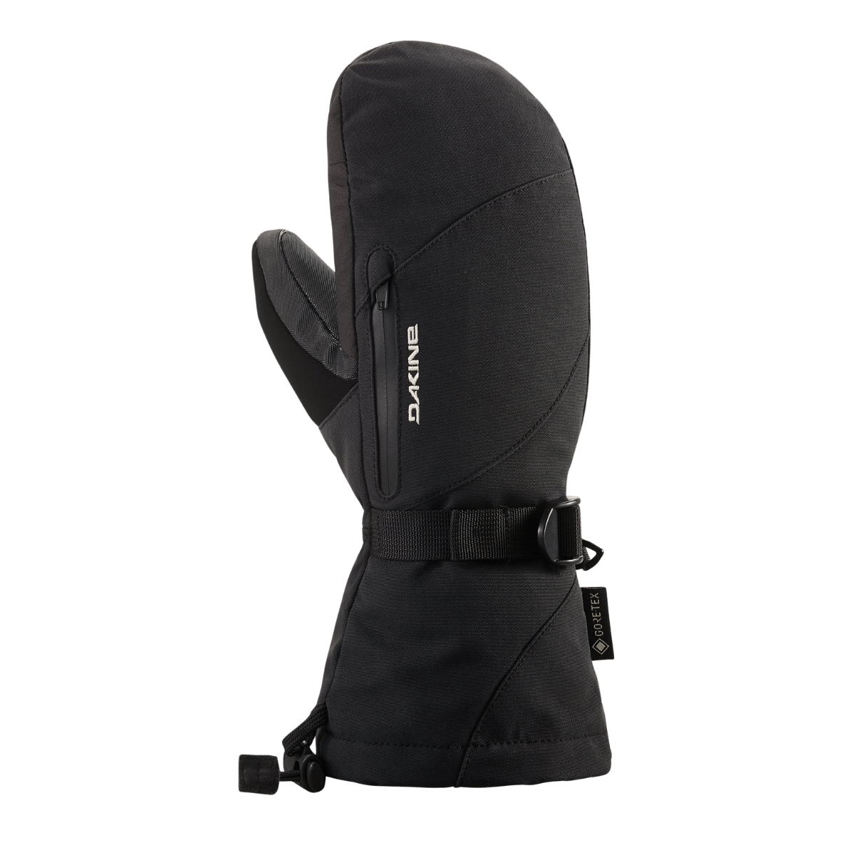 DAKINE WOMEN'S SEQUOIA GORE-TEX WATERPROOF MITTENS - BLACK - FRONT VIEW