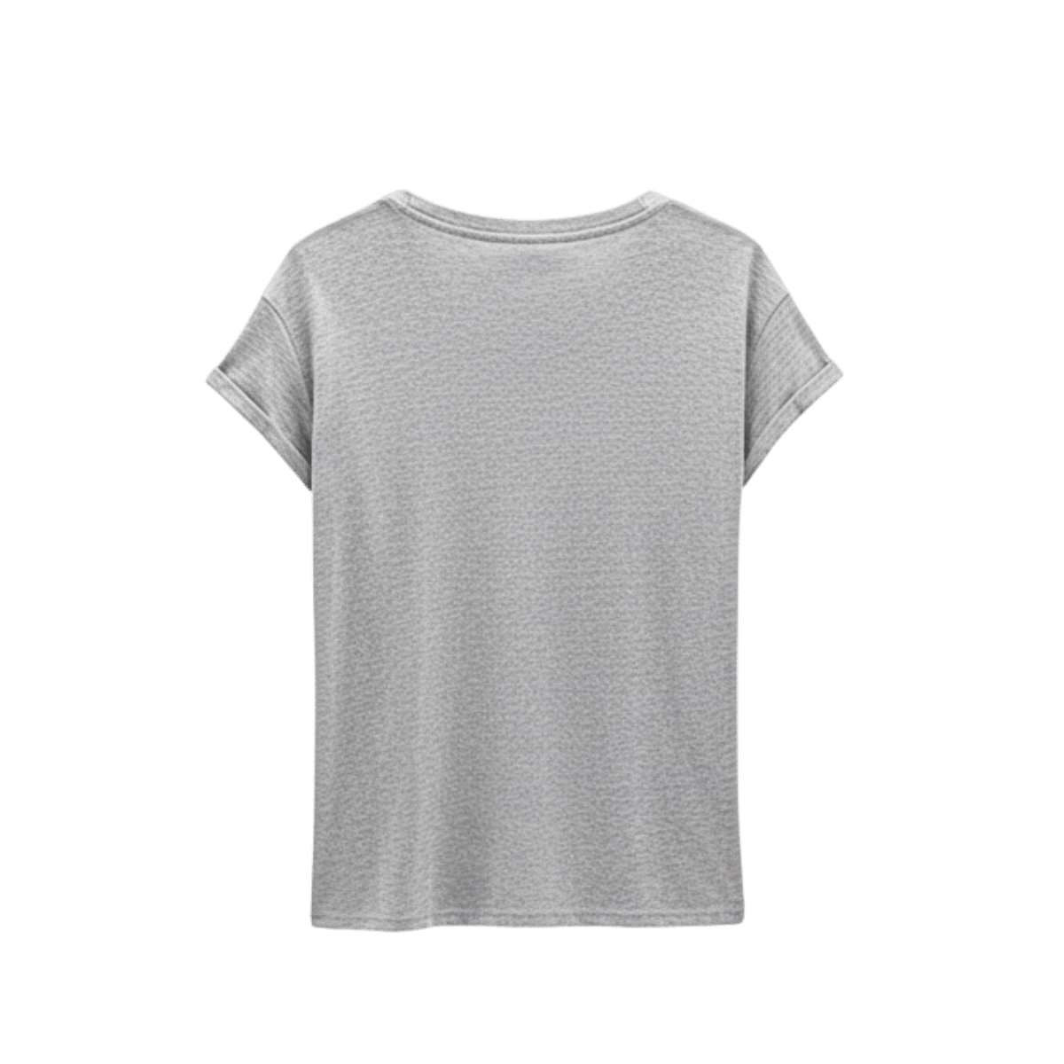 PRANA WOMEN'S COZY UP T-SHIRT - HEATHER GREY - BACK VIEW