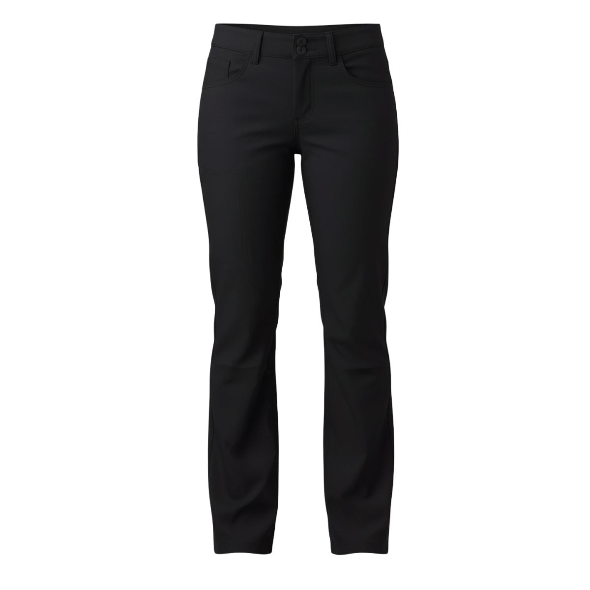 PRANA WOMEN'S HALLE PANT II - BLACK - FRONT VIEW