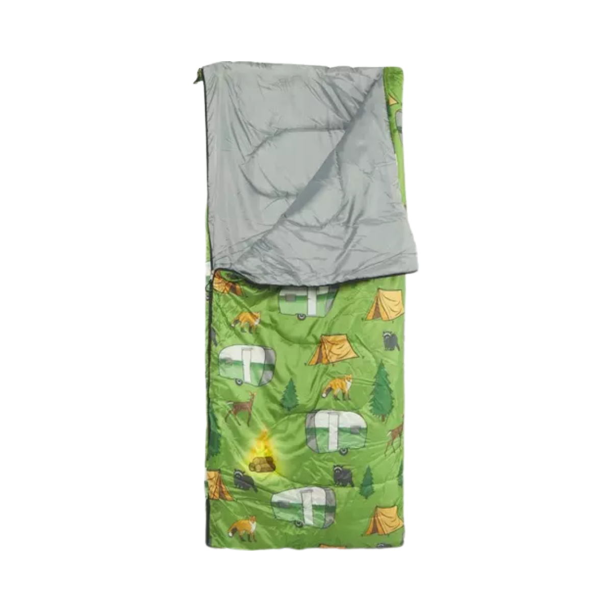 WORLD FAMOUS YOUTH CAMP SLEEPING BAG GREEN