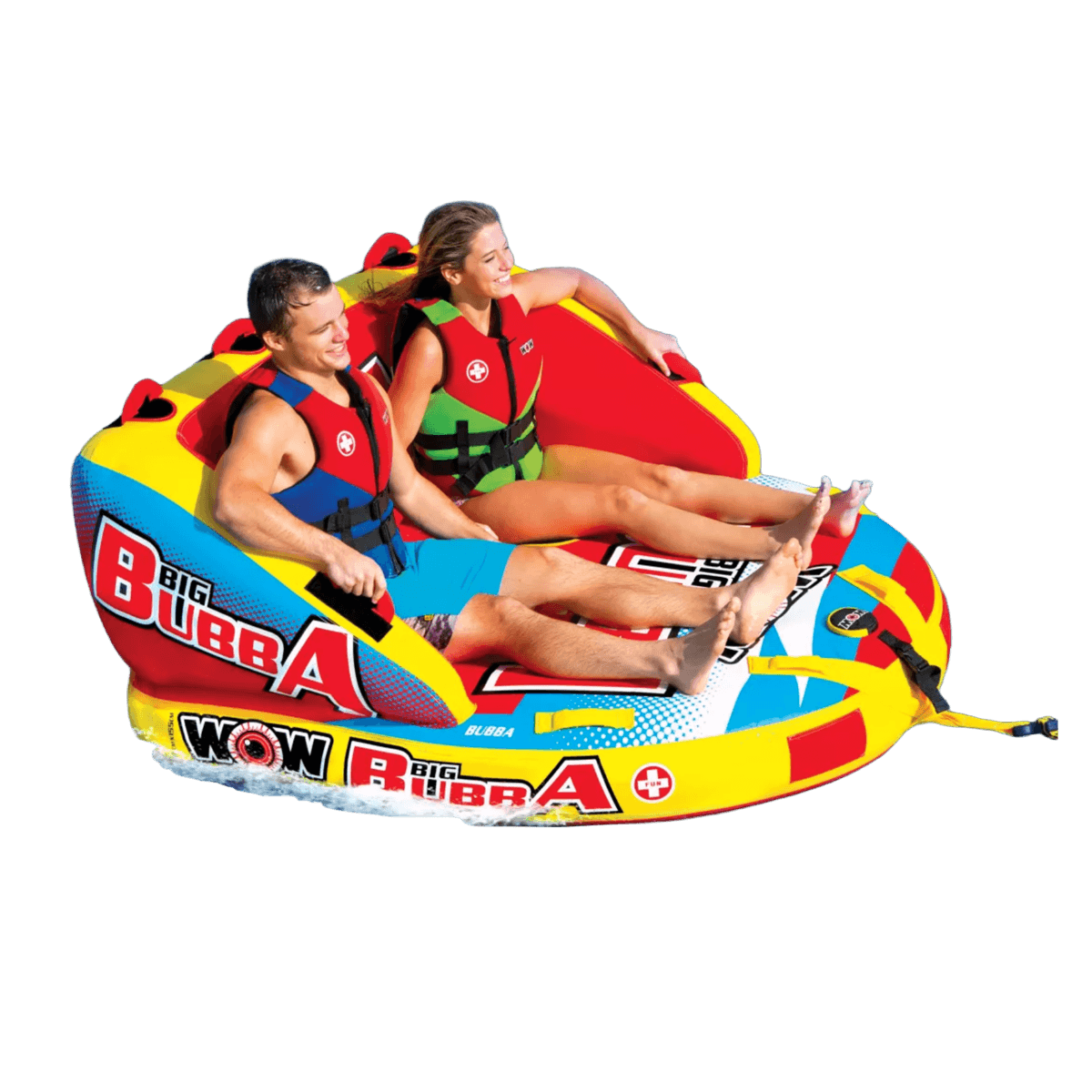 WOW WATER SPORTS BIG BUBBA HI-VIS 2PERSON TOW TUBE