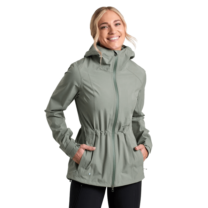 KUHL WOMEN'S STRETCH VOYAGR RAIN JACKET - SOFT PINE
