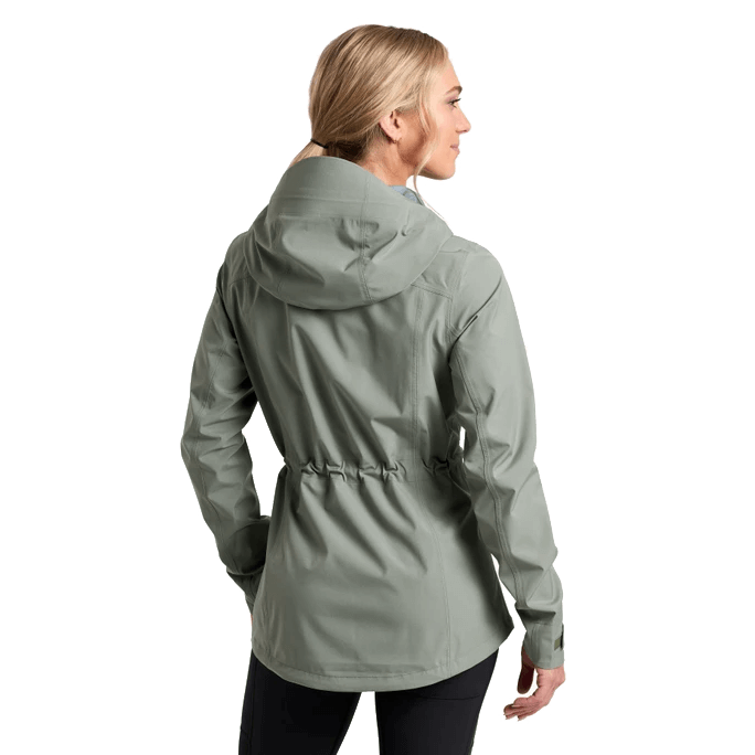 KUHL WOMEN'S STRETCH VOYAGR RAIN JACKET - SOFT PINE BACK