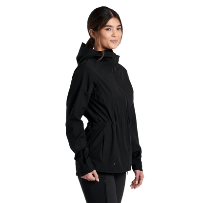 KUHL WOMEN'S STRETCH VOYAGR RAIN JACKET - BLACKOUT SIDE
