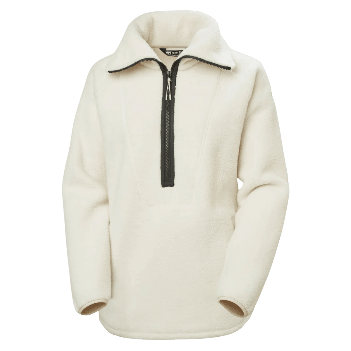 HELLY HANSEN WOMEN'S BLISS PILE 1.2 ZIP JACKET - CREAM_FRONT ANGLE