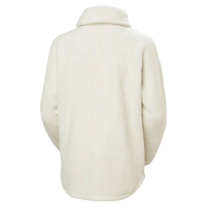 HELLY HANSEN WOMEN'S BLISS PILE 1.2 ZIP JACKET - CREAM_BACK ANGLE