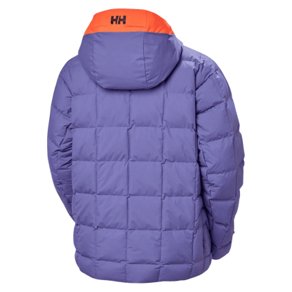 HELLY HANSEN WOMEN'S EMIKO RIDABLE PUFFY JACKET - ULTRA VIOLET_BACK VIEW