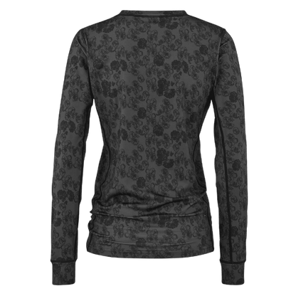 KARI TRAA WOMEN'S FANTASTISK LONG SLEEVE TOP - DARK GREY_BACK ANGLE