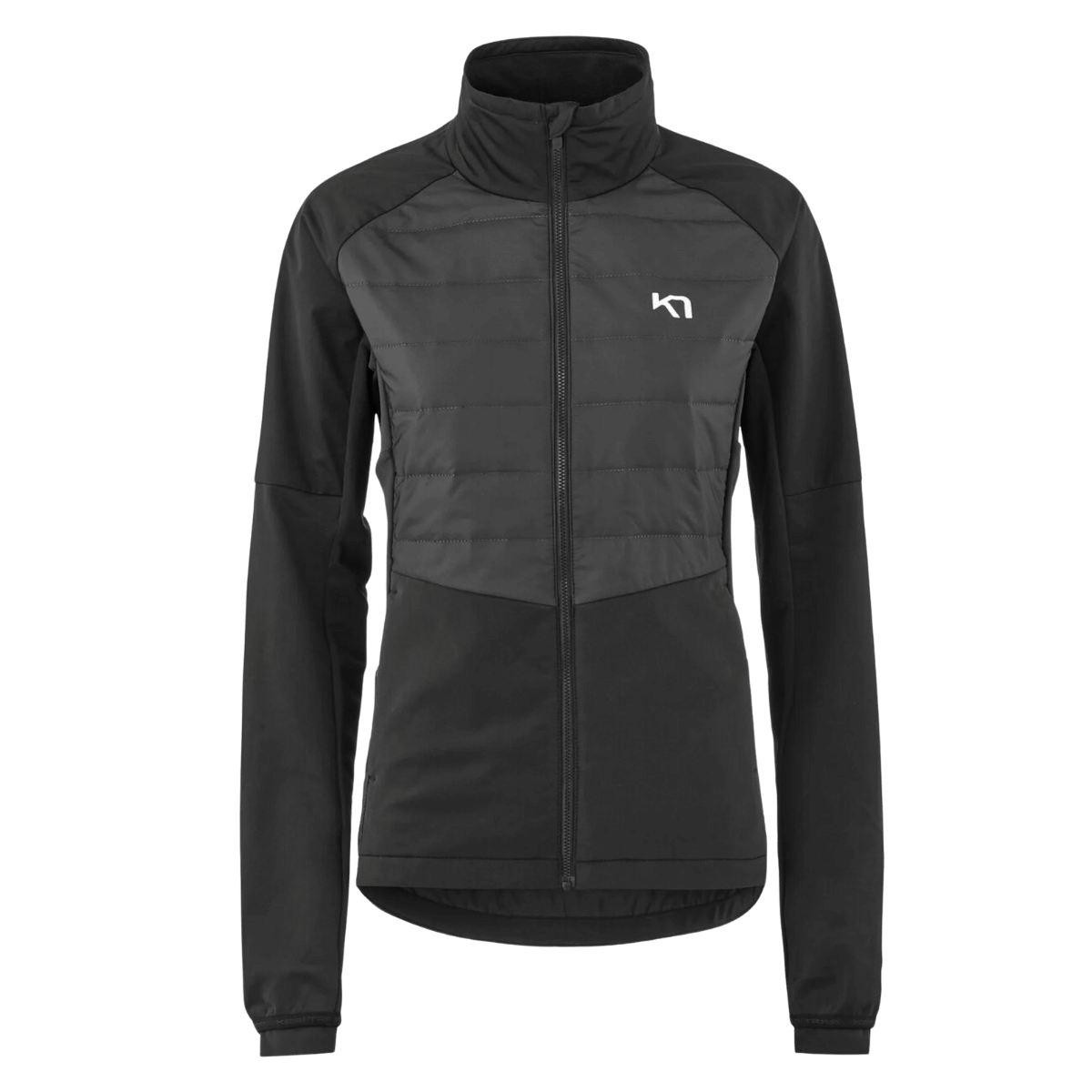 KARI TRAA RAGNA OUTDOOR TRAINING JACKET WOMENS - BLACK_FRONT ANGLE