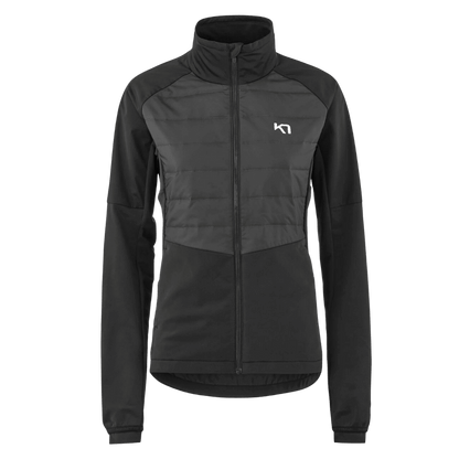 KARI TRAA RAGNA OUTDOOR TRAINING JACKET WOMENS - BLACK_FRONT ANGLE