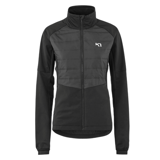 KARI TRAA RAGNA OUTDOOR TRAINING JACKET WOMENS - BLACK_FRONT ANGLE