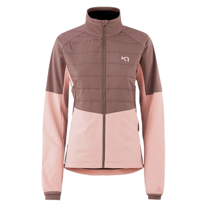 KARI TRAA RAGNA OUTDOOR TRAINING JACKET WOMENS - TAUPE_FRONT ANGLE