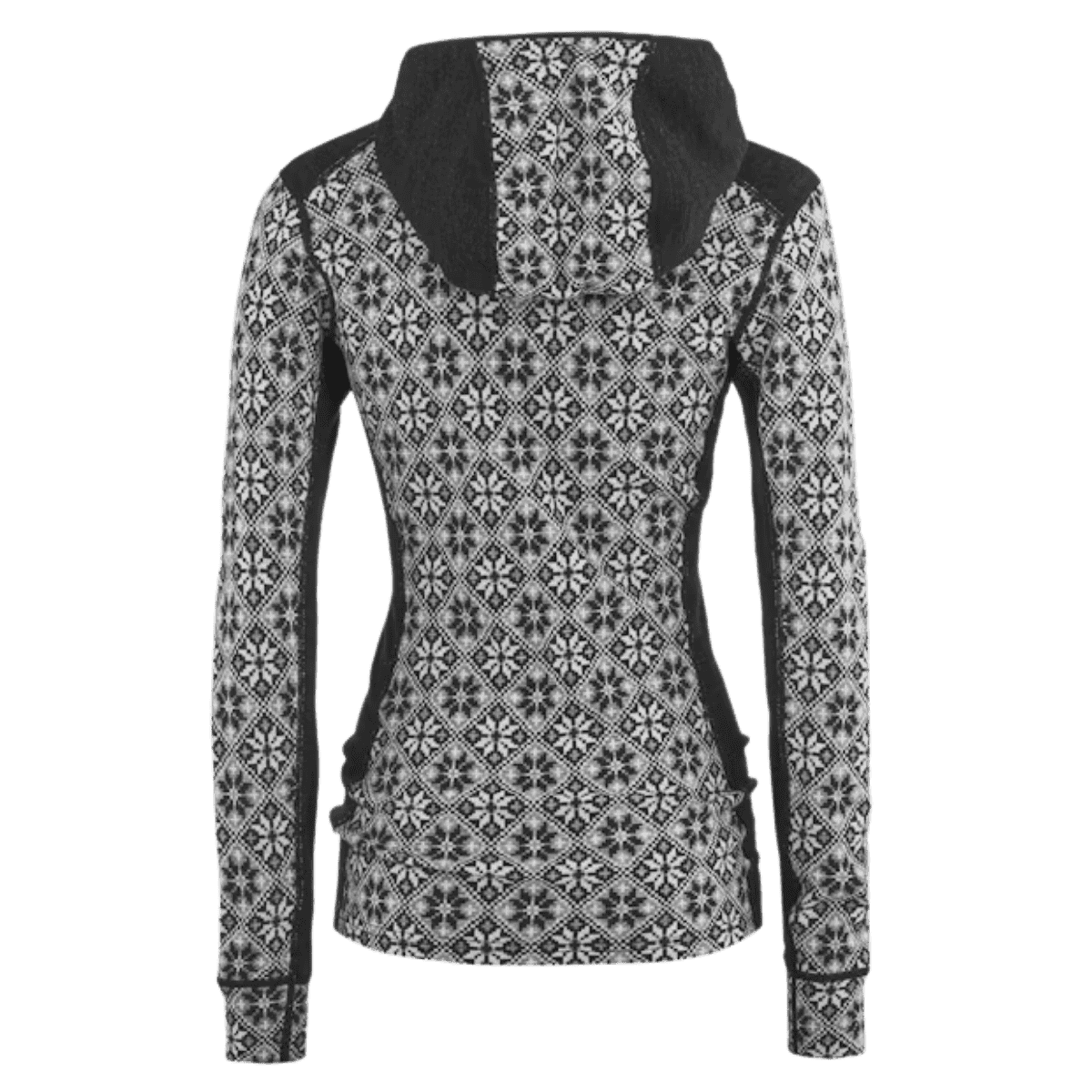 KARI TRAA WOMEN'S ROSE MERINO WOOL BASELAYER HOODIE - BLACK