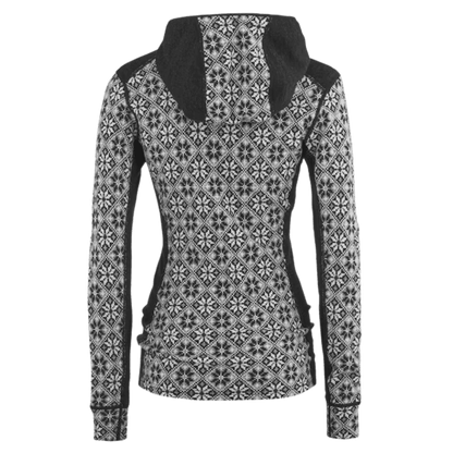 KARI TRAA WOMEN'S ROSE MERINO WOOL BASELAYER HOODIE - BLACK