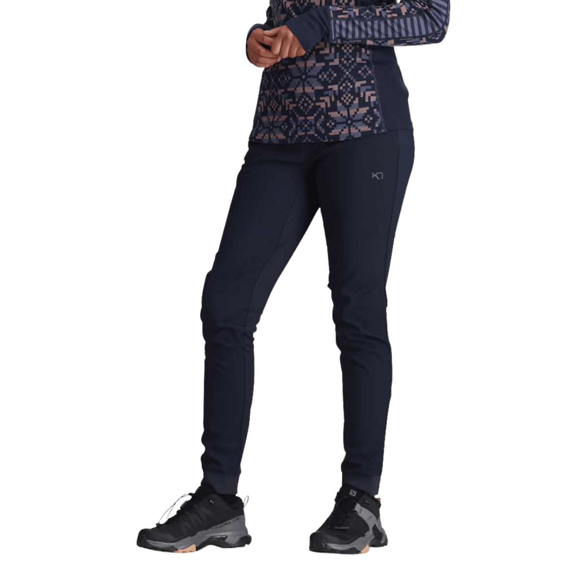 KARI TRAA WOMEN'S TIRILL THERMAL PANTS - ROYAL - SIDE VIEW