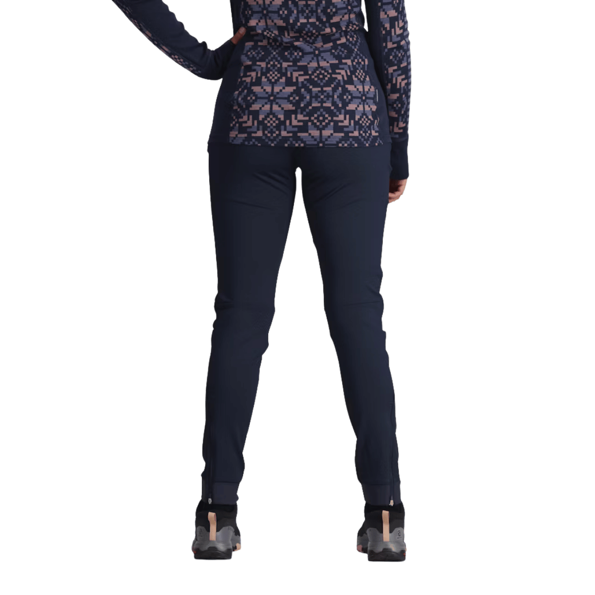 KARI TRAA WOMEN'S TIRILL THERMAL PANTS - ROYAL - BACK  VIEW