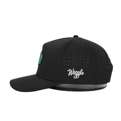 WAGGLE GOLF CHUBBS HAT - BLACK - SIDE VIEW
