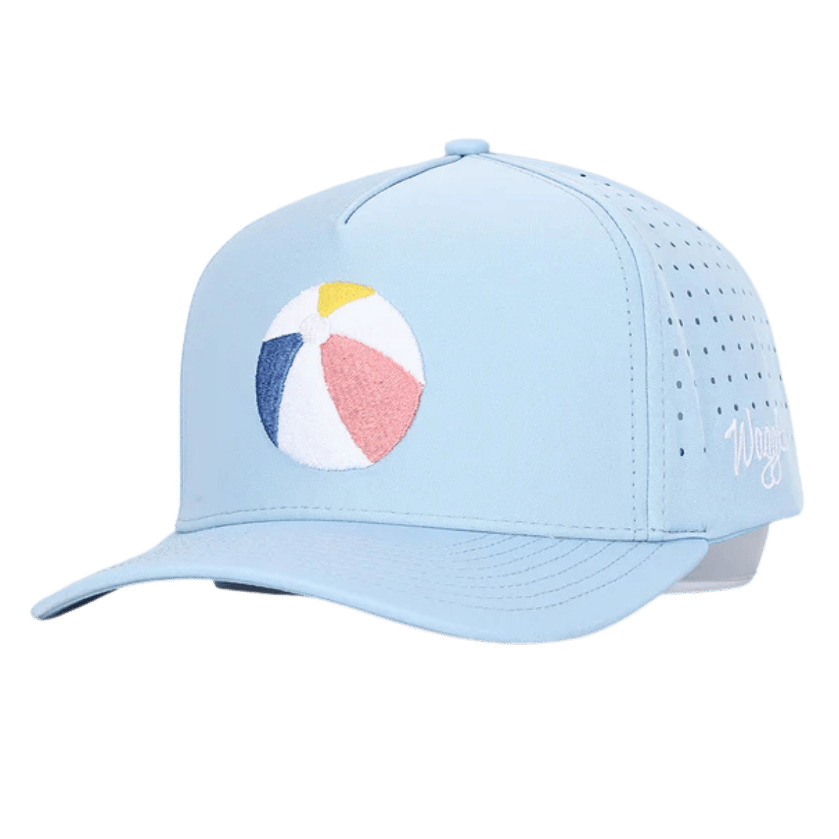 WAGGLE GOLF BEACHED IT HAT LIGHT BLUE SIDE VIEW
