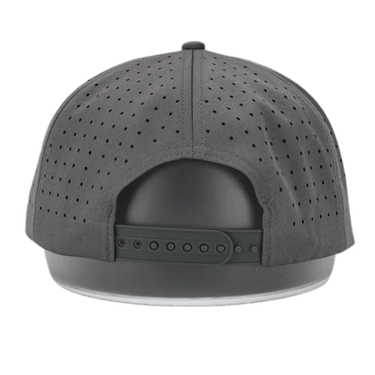 WAGGLE GOLF BITE HAT GRAY ONE SIZE BACK VIEW