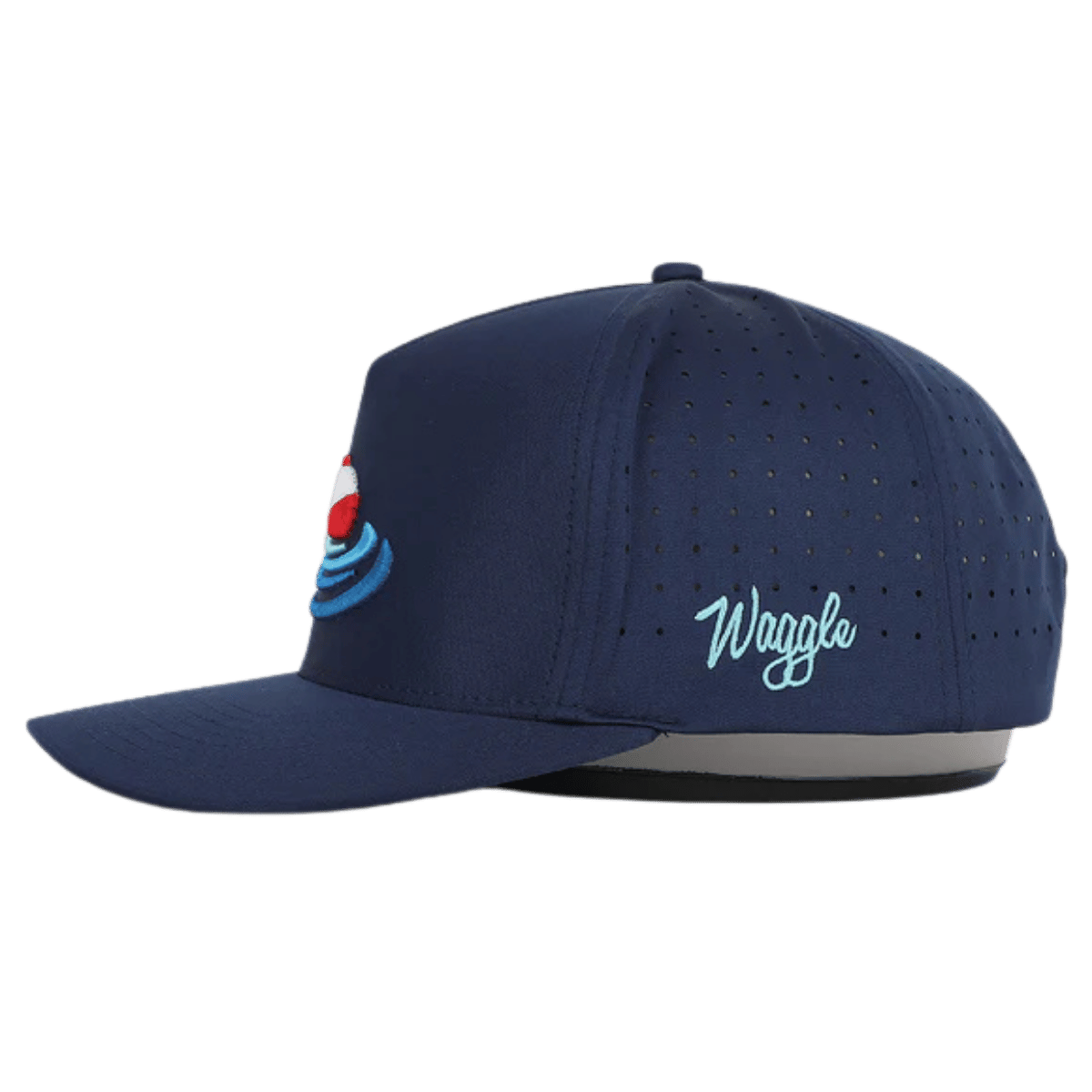 WAGGLE GOLF BOBBY HAT NAVY LEFT VIEW