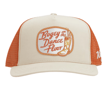 WAGGLE GOLF BOGEY ON THE DANCE FLOOR HAT TAN FRONT VIEW