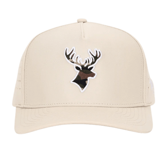 WAGGLE GOLF BUCK UP HAT TAN ONLY SIZE FRONT VIEW