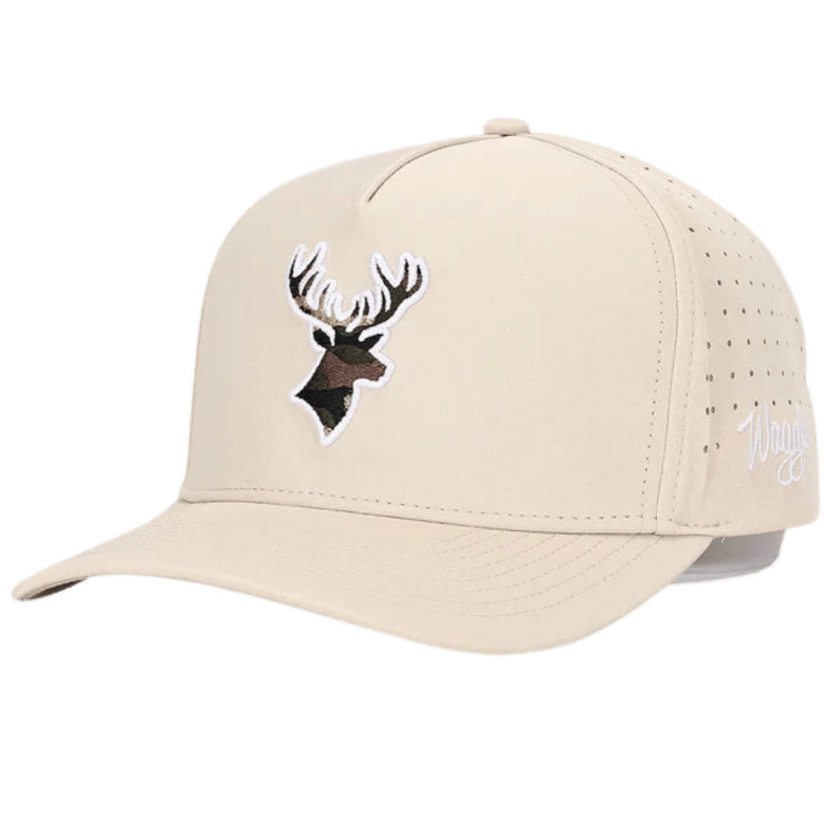 WAGGLE GOLF BUCK UP HAT TAN ONLY SIZE FRONT SIDE VIEW