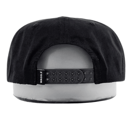 WAGGLE GOLF FORE FUEL ROPE HAT BLACK BACK VIEW