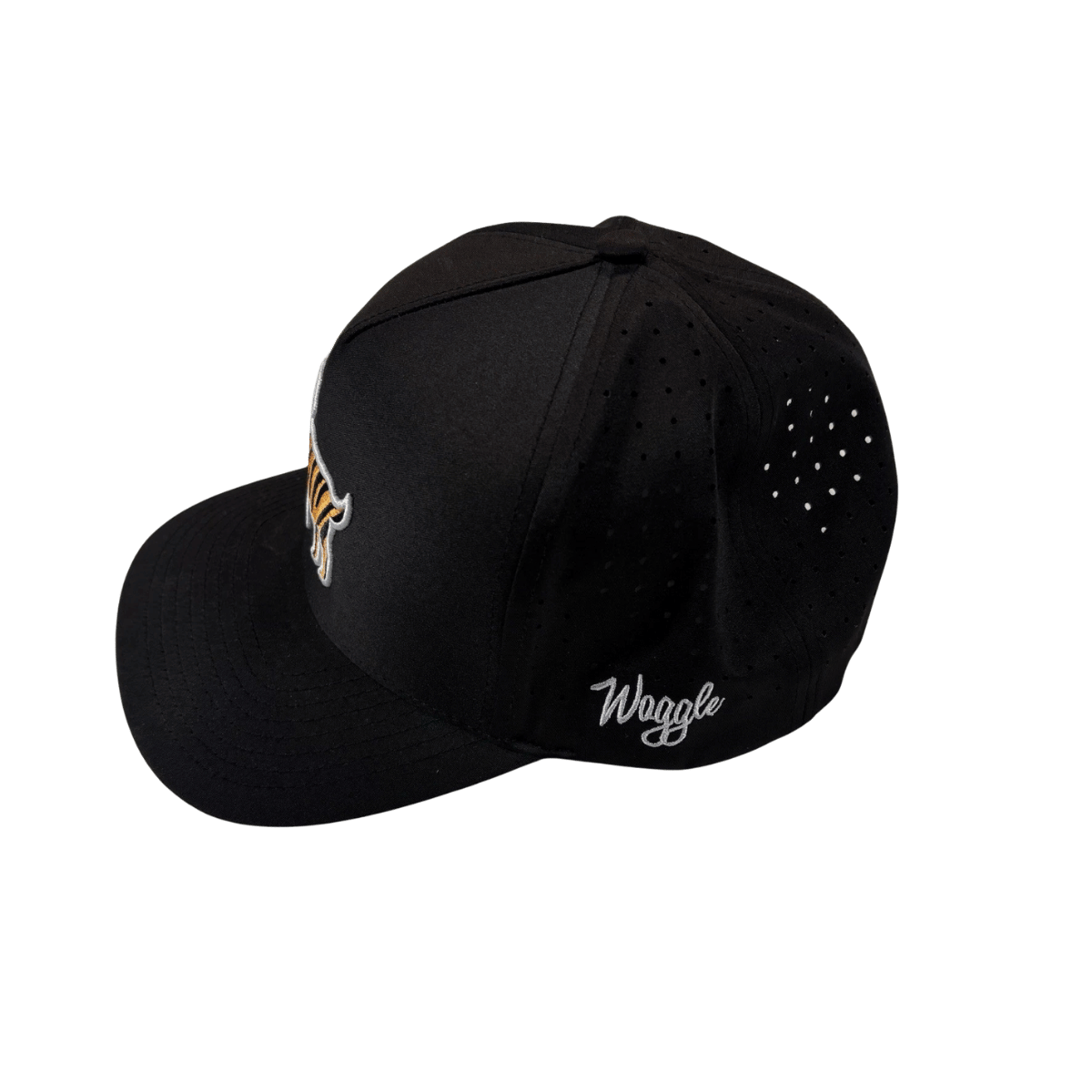 WAGGLE GOLF GOAT HAT - BLACK_2 - SIDE VIEW