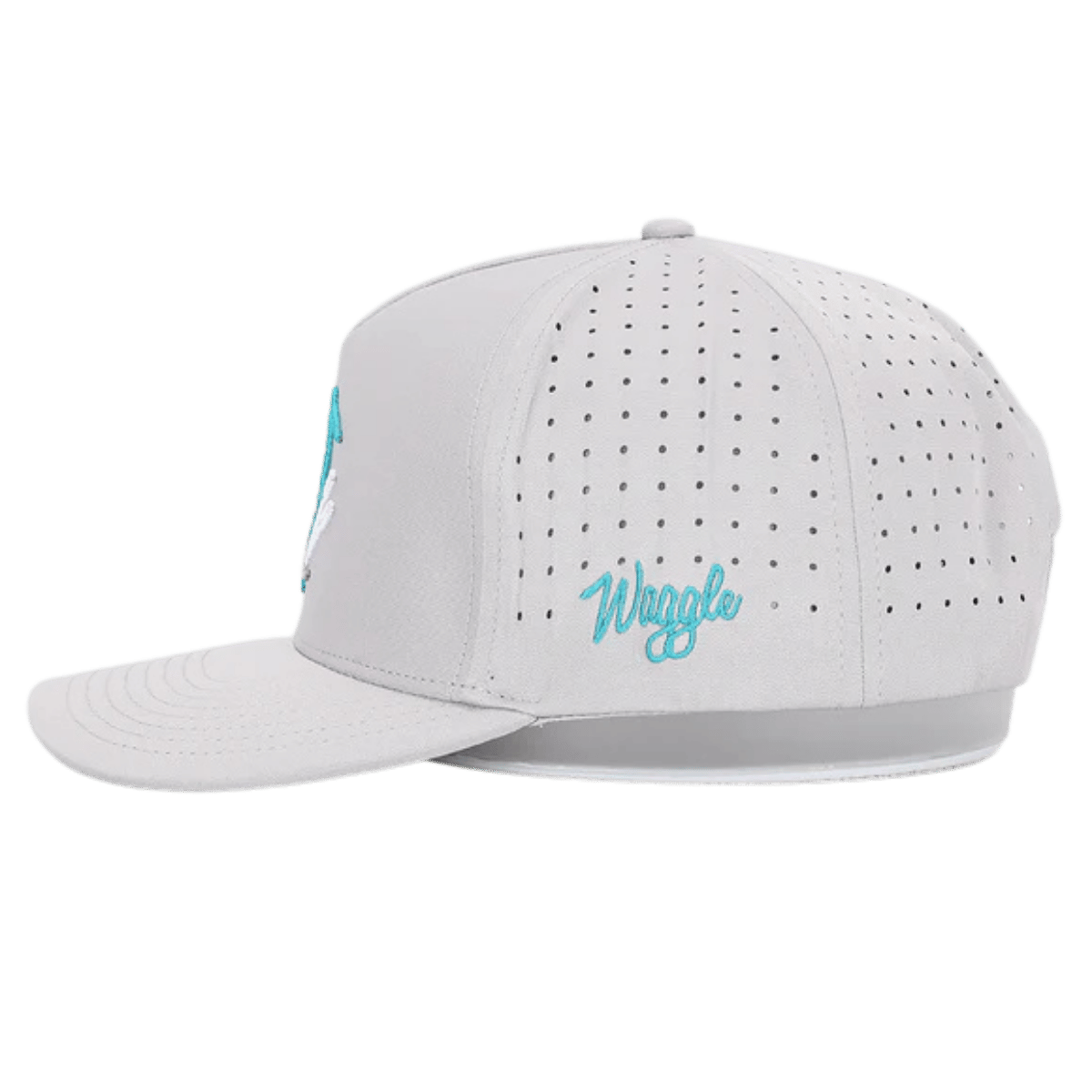WAGGLE GOLF GREAT BLUE HAT GRAY SIDE VIEW