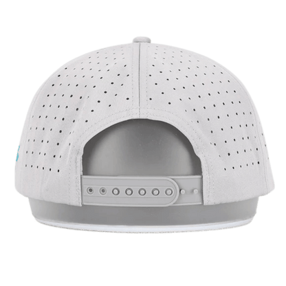 WAGGLE GOLF GREAT BLUE HAT GRAY BACK VIEW