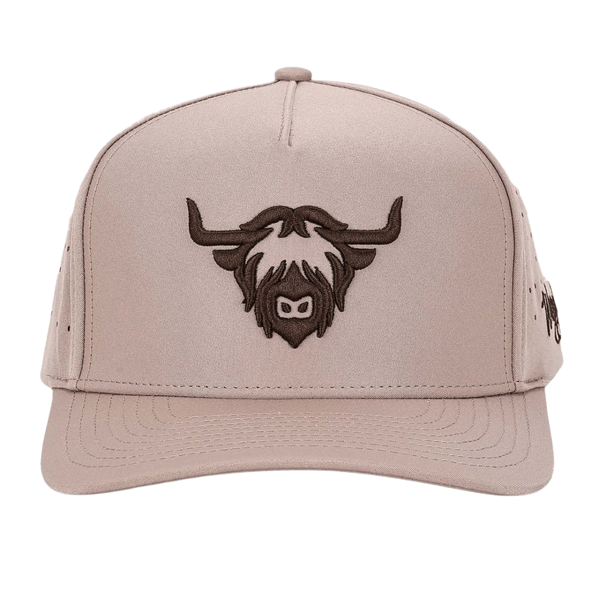 WAGGLE GOLF HIGHLANDER HAT BROWN FRONT VIEW