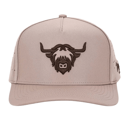 WAGGLE GOLF HIGHLANDER HAT BROWN FRONT VIEW