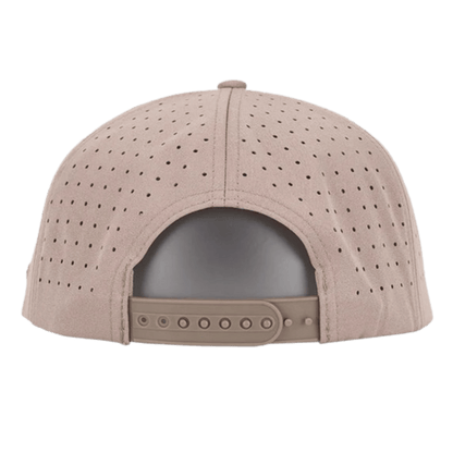 WAGGLE GOLF HIGHLANDER HAT BROWN BACK VIEW