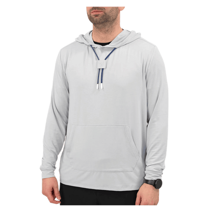 WAGGLE GOLF LINKSLUXE HOODIE SMOKE MEN FRONT VIEW