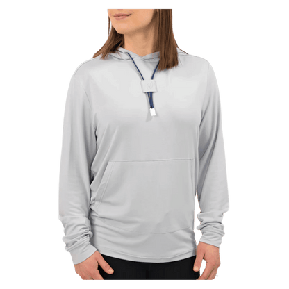 WAGGLE GOLF LINKSLUXE HOODIE SMOKE WOMEN FRONT VIEW