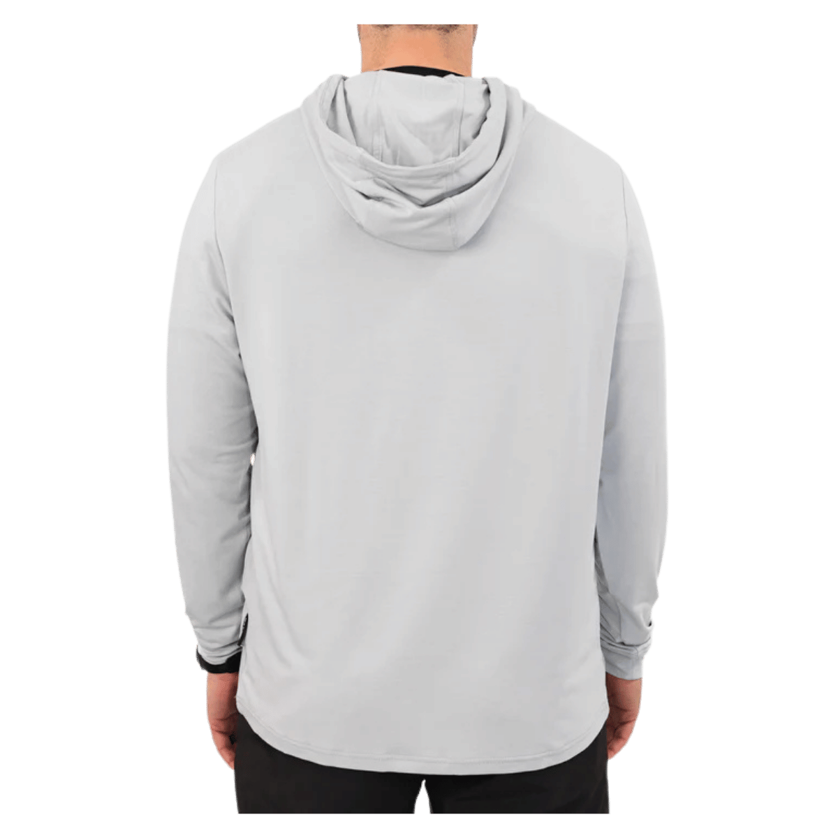 WAGGLE GOLF LINKSLUXE HOODIE SMOKE MEN BACK VIEW