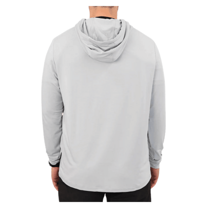 WAGGLE GOLF LINKSLUXE HOODIE SMOKE MEN BACK VIEW