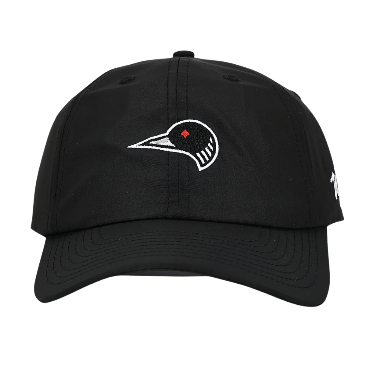 WAGGLE GOLF LOON LAKE 2.0 FLIGHT HAT BLACK FRONT VIEW