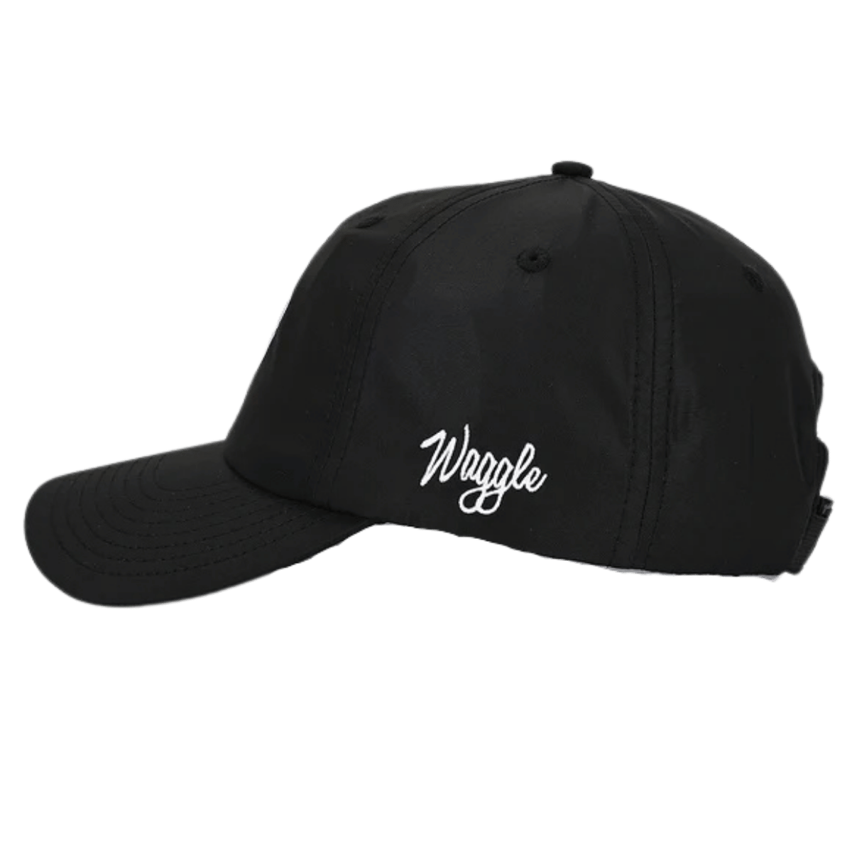 WAGGLE GOLF LOON LAKE 2.0 FLIGHT HAT BLACK SIDE VIEW