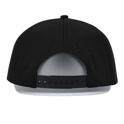 WAGGLE GOLF LURED IN HAT BLACK BACK VIEW