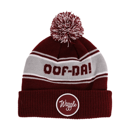 WAGGLE GOLF OOF-DA! POM BEANIE FRONT VIEW