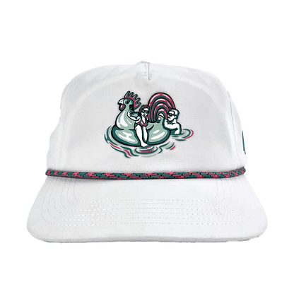 WAGGLE PONTOON PARTY ROPE HAT - FRONT VIEW