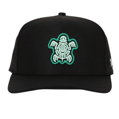 WAGGLE GOLF TORTUGA HAT BLACK FRONT VIEW