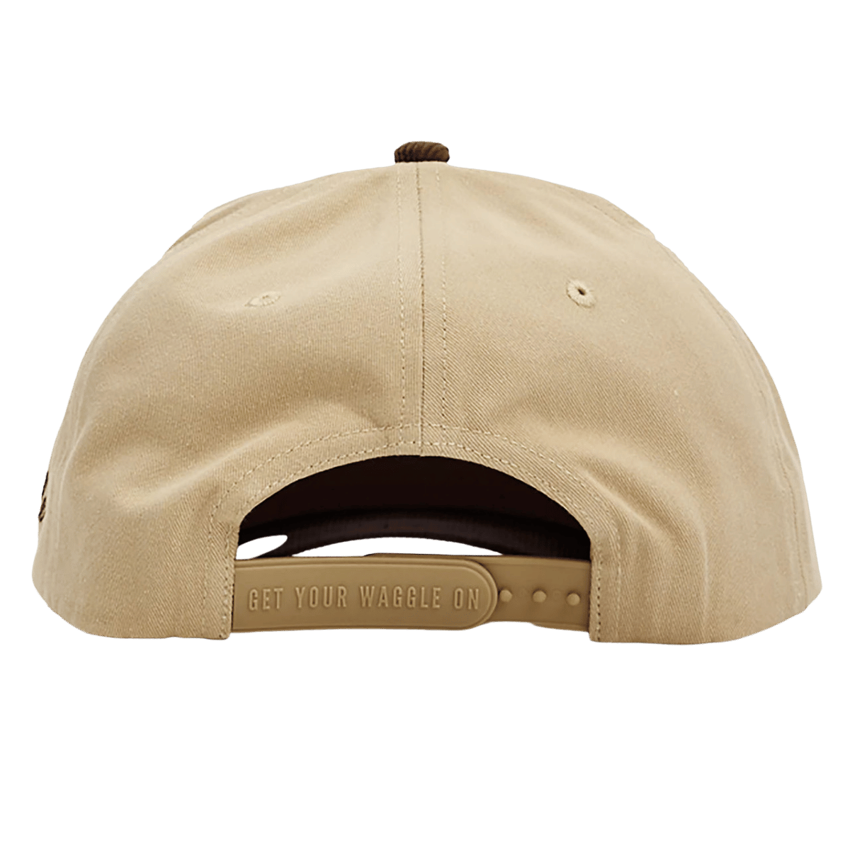 WAGGLE GOLF UPLAND CORDUROY BRIM HAT TAN BACK VIEW