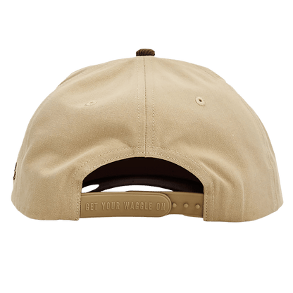 WAGGLE GOLF UPLAND CORDUROY BRIM HAT TAN BACK VIEW